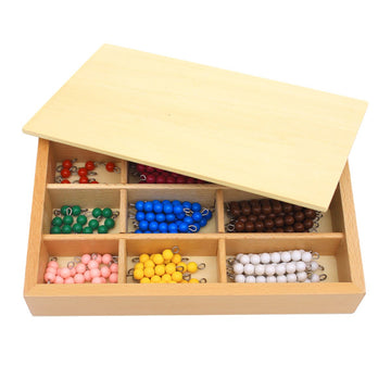 New Sky Montessori Checker Board Beads Early Development Mathematics Material For Kids Wooden Toy Montessori Math Learning Addit