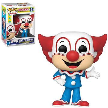 Funko Pop! Icons Bozo The Clown Vinyl Figure - Standard Size, Red and Blue, Model 54465