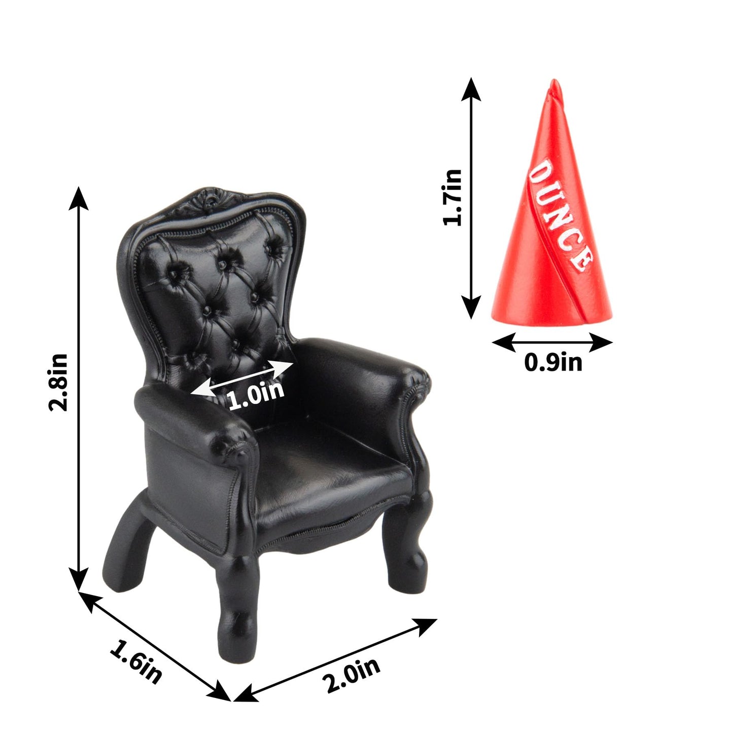 Cttasty Dice Jail, Time Out Chair and Dunce Hat, Accessories/Gift for Dungeons and Dragons, Punish Your Bad Dice in Our Chair of