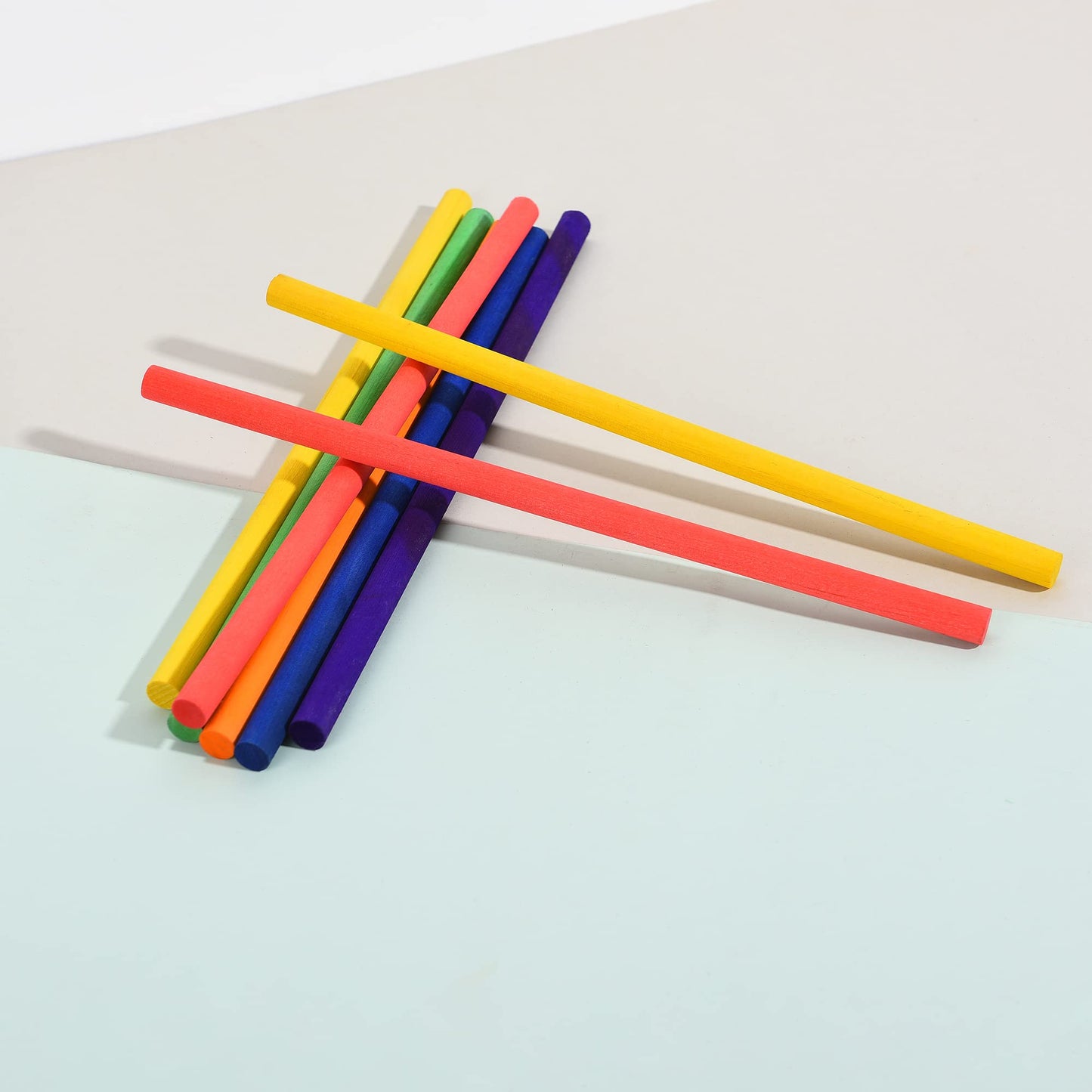 60 Pieces Rhythm Sticks For Kids Bulk, 12 Inch Wood Lummi Sticks Music Classroom Percussion Instruments, 6 Colors