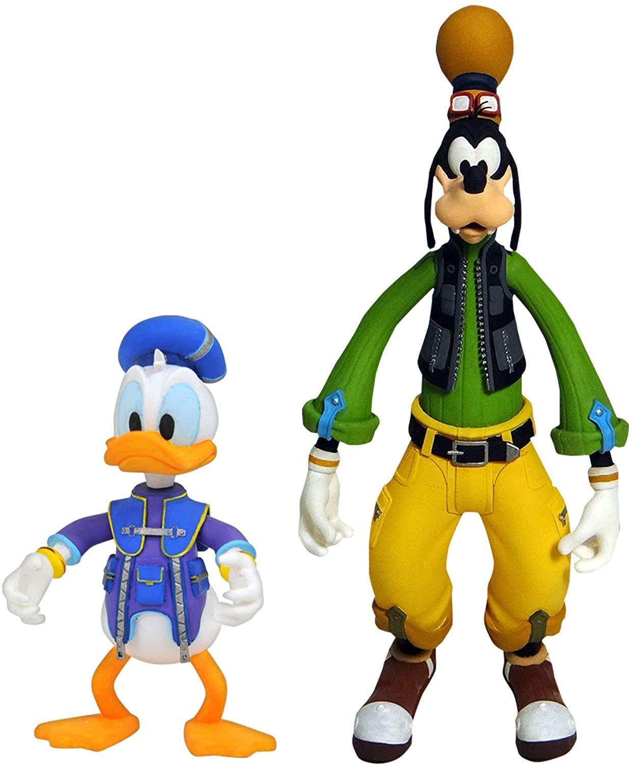 DIAMOND SELECT TOYS Kingdom Hearts 3: Goofy & Donald Action Figure 2 Pack Multicolor