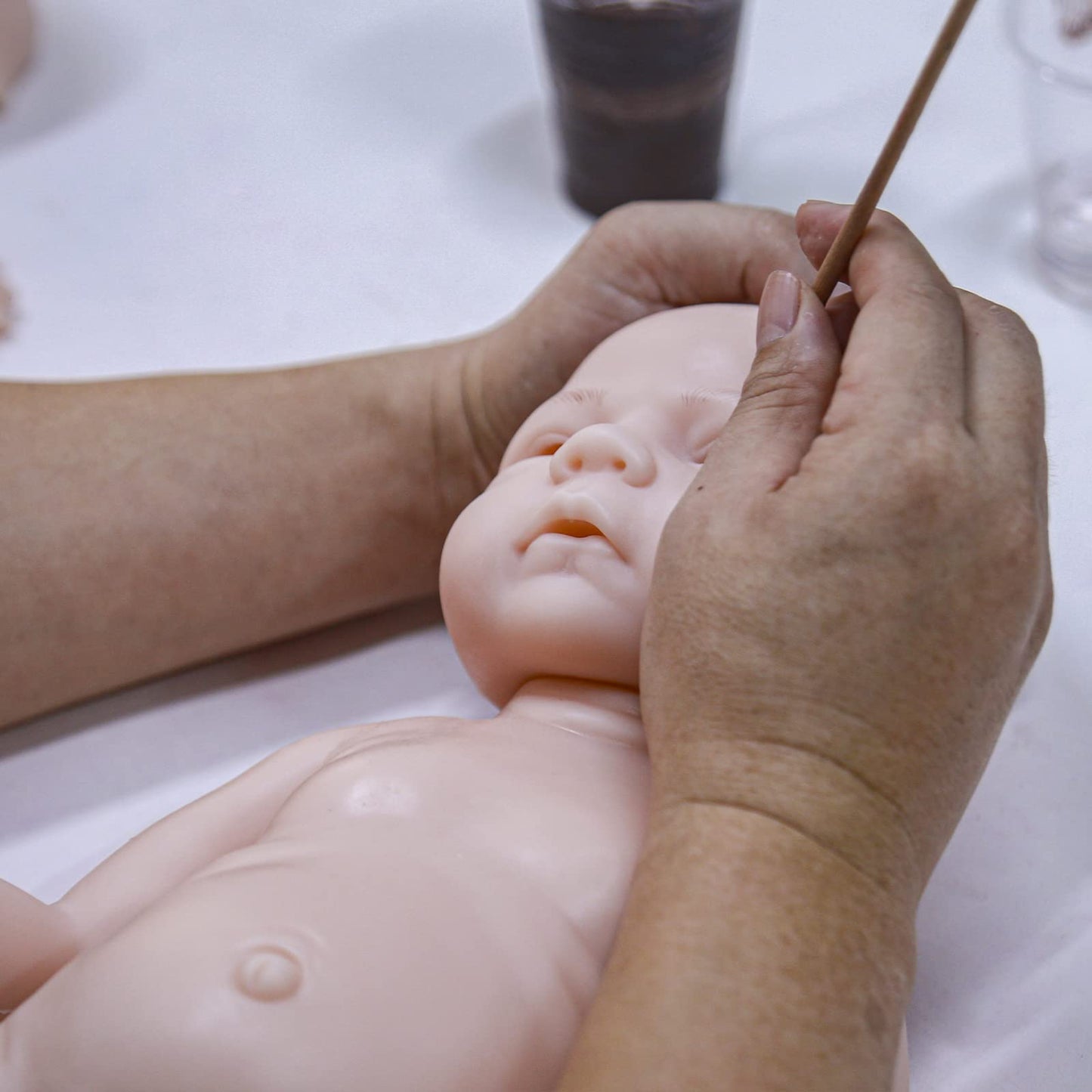 Aisite Unpainted Reborn Baby Dolls Boy - 18 Inch Realistic Silicone Baby Doll, Christmas&Birthday Gifts, Suitable For 3+