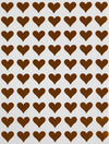 1/2 Inch (0.50) Heart Sticker Bulk Labels Sheets Diy Scrapbooking Stickers For Valentine'S Day, Stationery, Arts & Crafts 13Mm, 7560-Pack (Brown) By Royal Green