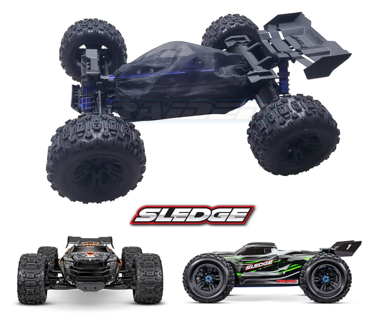 Chassis Guard Dirt Dust Resist Cover for Traxxas 1/8 Sledge Monster Truck #95076-4 - Resist Rocks Mud Sands Snow Leaves