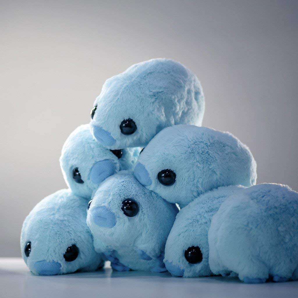 Hashtag Collectibles Mini Turquoise Tardigrade Plush - Stuffed Water Bear Toy for Collectors and Kids