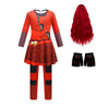 Enqange Girls Halloween Rise Red Costumes Princess Jumpsuits Kids Jumpsuit Carnival Party Dress Up Outfits