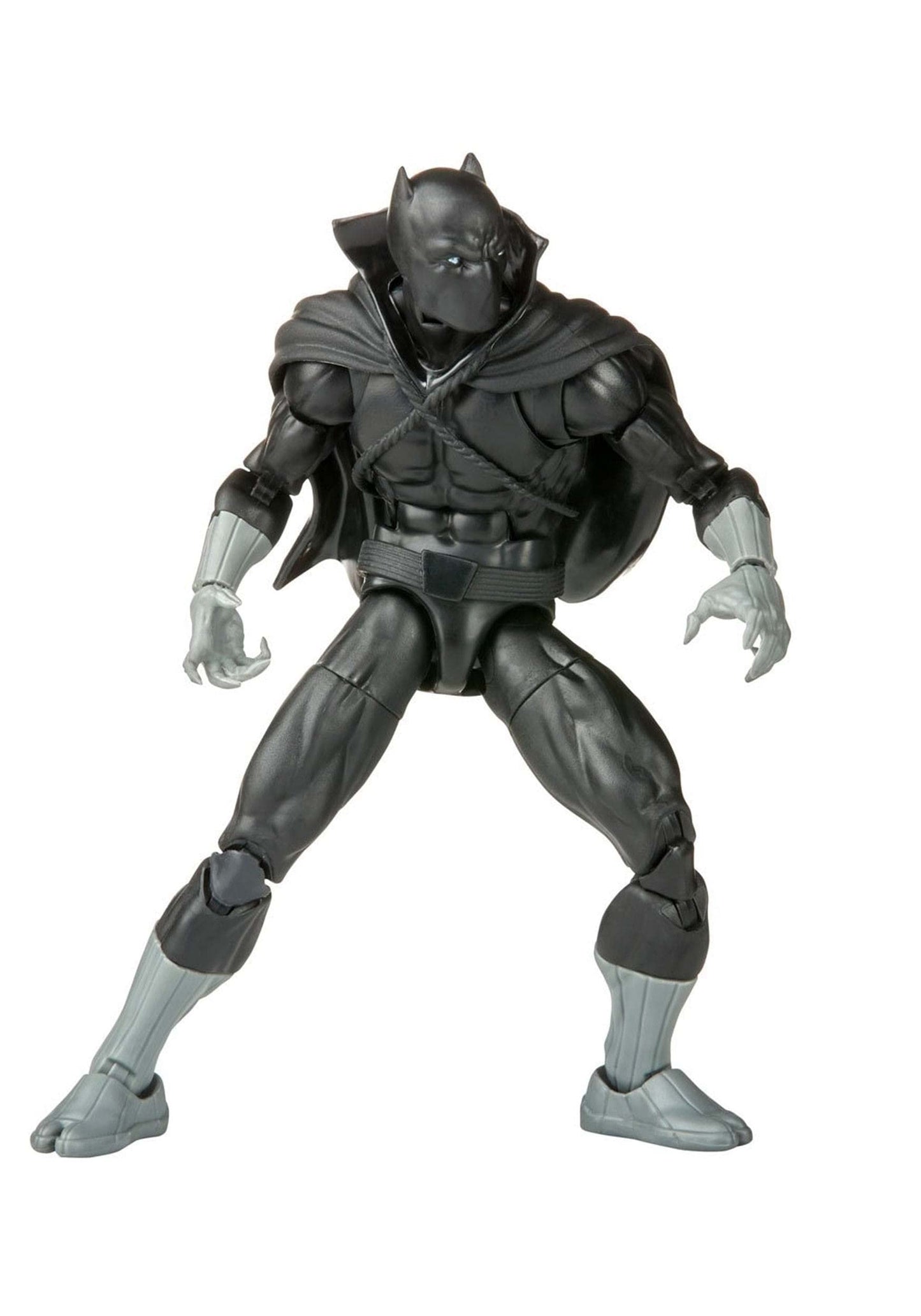 Marvel Legends Black Panther 6-Inch Action Figure Toy with 2 Accessories, Model F3679, Plastic, Black