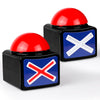 Bean Lieve Game Buzzers With Sound - 2 Pack Buzzer Button With Lights, Game Show Buzzers For Family, Quiz Game Buttons Perfect For Game Night & Trivia Club & Classroom (Black)