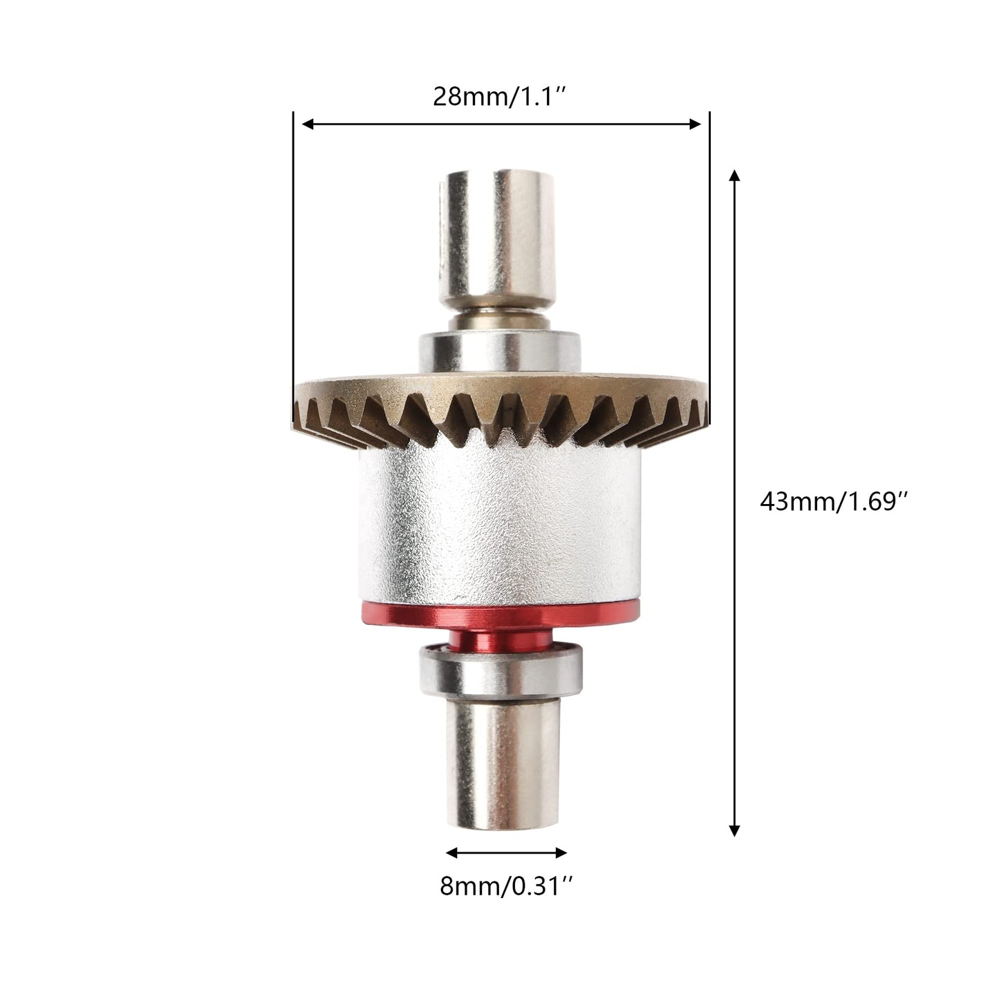 GDOOL Metal Differential Upgraded Spare Parts for 1:12 124019 124018 1:14 144001 RC Car Spare Accessories
