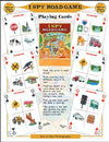 SEA and SKY I Spy Road Game Playing Cards - Plastic, Model A133, Printed in USA