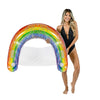 Poolcandy Sun Chair Water Raft, Multiple Chair Styles (Rainbow Glittered Sun Chair Pool Float)