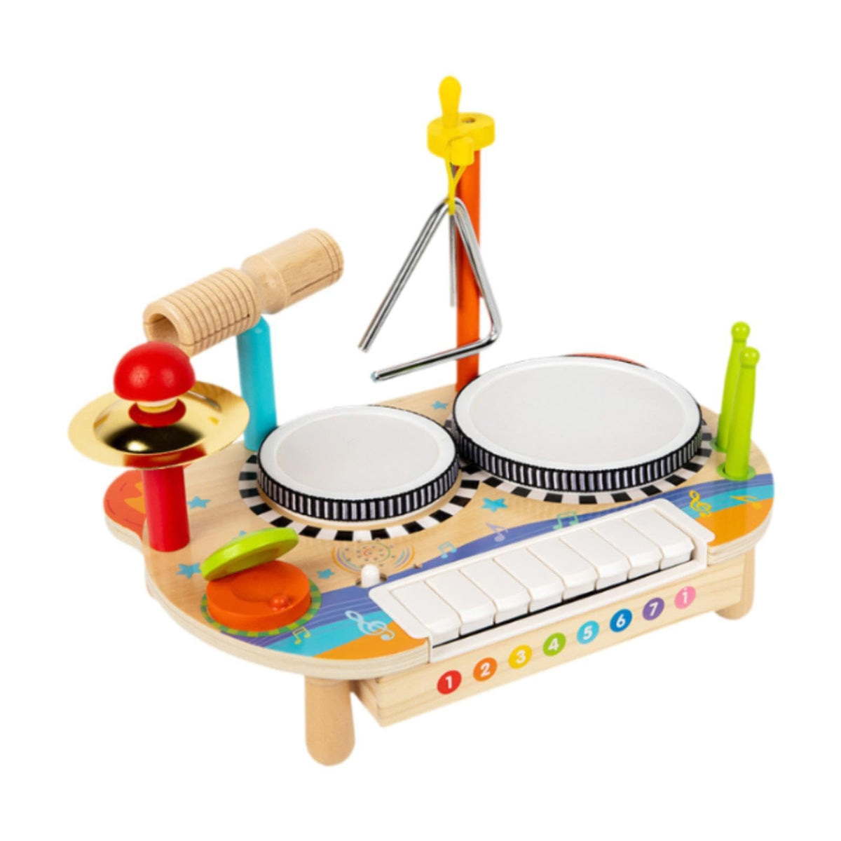 Ujeavette Kids Drum Set Preschool Music Kits Baby Musical Toy For Party Favor Children