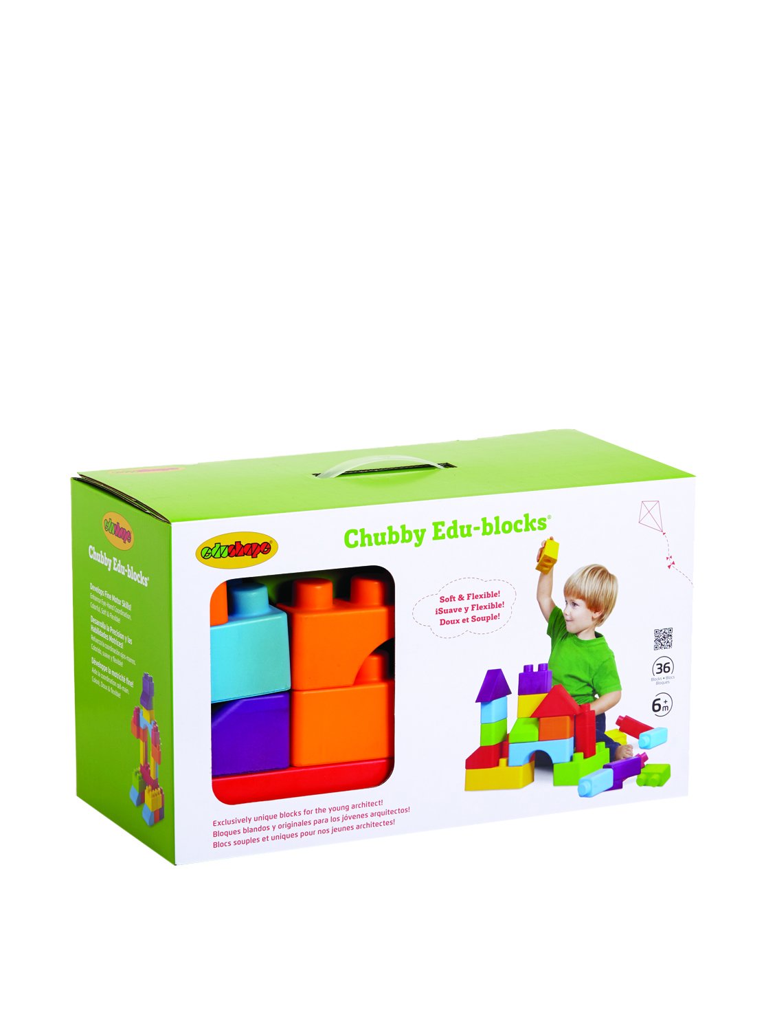 Edushape Chubby Edu-Blocks, 36 Piece