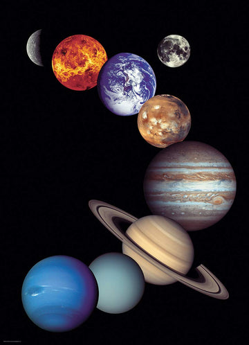EuroGraphics 1000 Piece Nasa Solar System Puzzle, 48 x 68 cm, Paper, Various Colors, Model 6000-0100