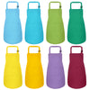 Iagbibui Kids Apron, 8 Pack Kids Aprons For Girls Boys, Children Art Painting Aprons Kitchen Classroom Cooking Baking For Age 6-