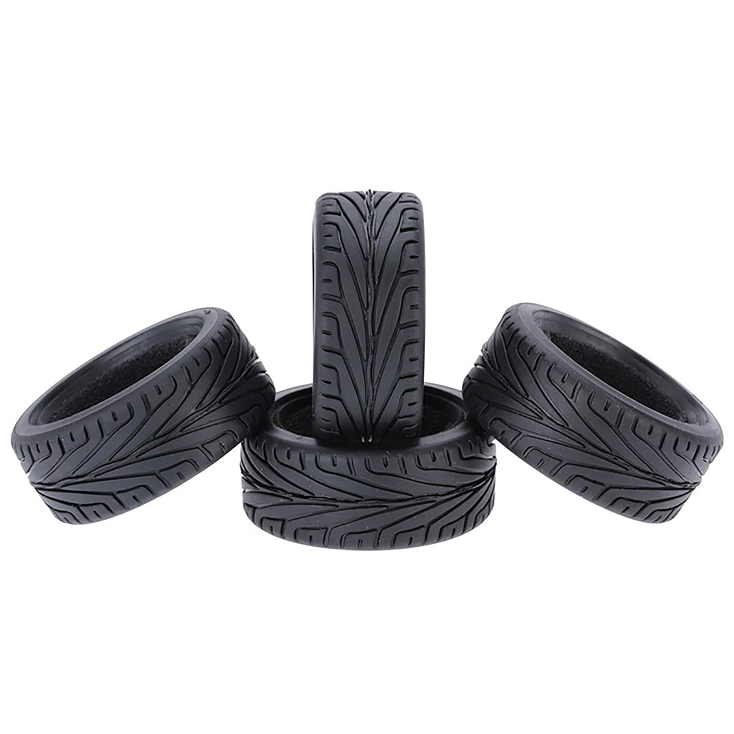 RC On-Road Car Tyres,WONFAST 4PCS/Set 65mm Grain Drift Soft Rubber RC Tire for 1/10 Racing HSP Tamiya HPI Kyosho RC On Road Run-