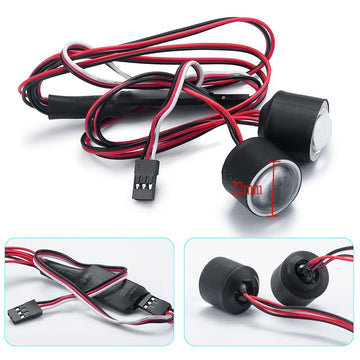 1/10 Rc Car Angel Eyes 22Mm Led Lights Headlights For Axial Scx10 Iii Axi03007 Rc Crawler Car Upgrades
