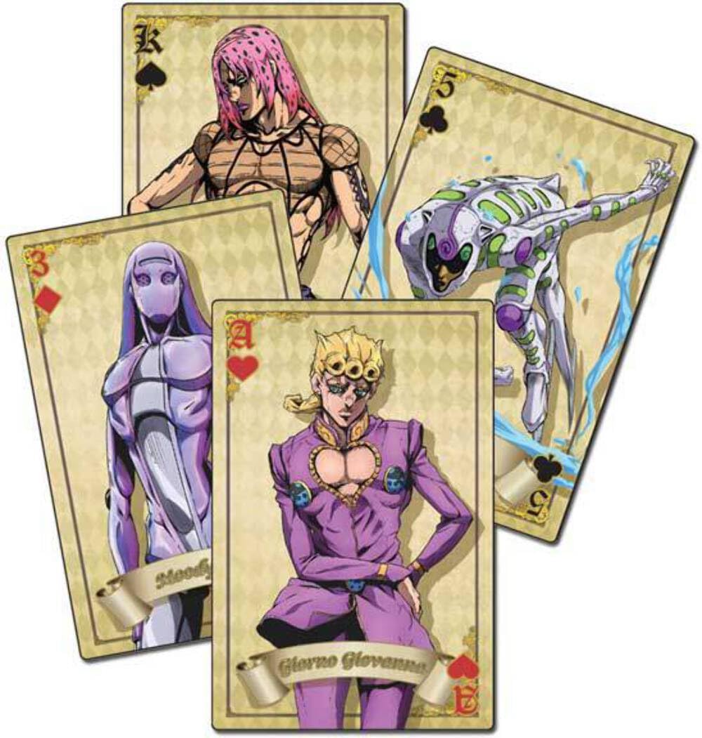 Great Eastern Entertainment JoJo's S4 Big Group Playing Cards, Standard Size, Multicolored, Cardstock, Model 51719
