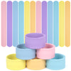 LovesTown 12PCS Silicone Slap Bracelets, Colorful Snap Bracelets Slap Bracelets Bulk for DIY Kids Gifts Classroom Prizes Party F