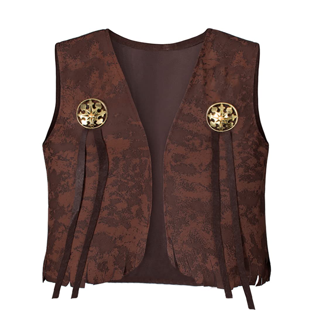 Togrop Cowgirl Costume For Girls 6Pcs Set Kids Dress Up Birthday Halloween Party Cosplay 8-10 Years