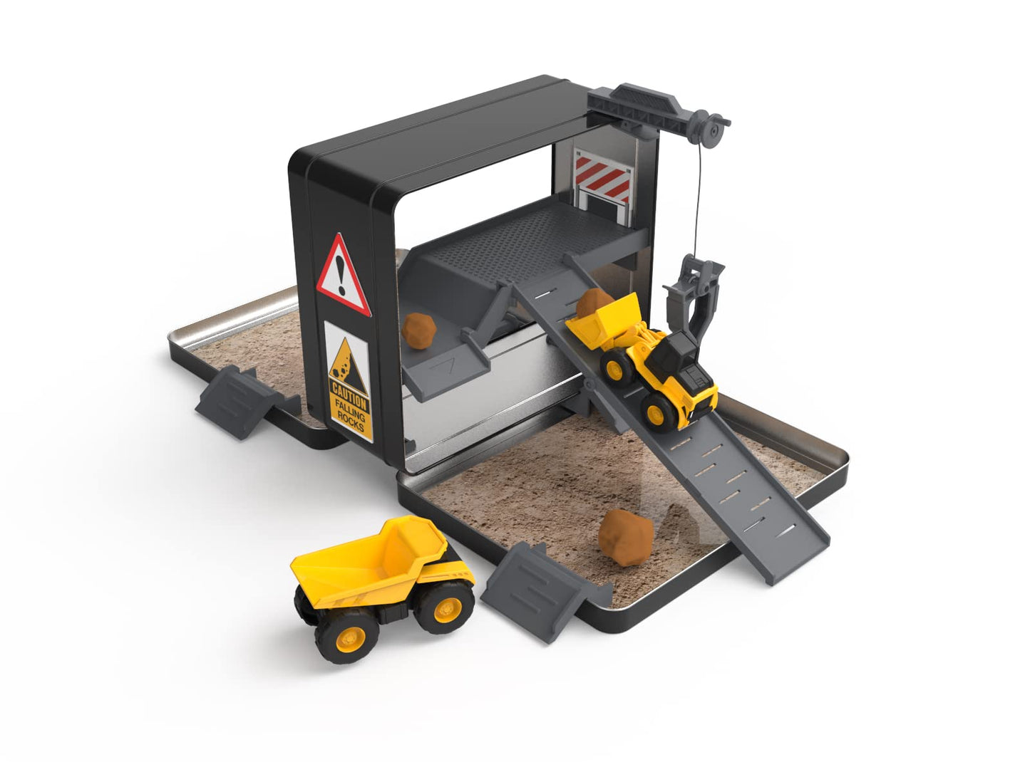 Cat Construction Toys, Store N Go Construction Playset With Travel Case, Ages 3+, 2 Little Machines Vehicles & Assortment Of Construction Site Accessories, Quality, Durable & Realistic