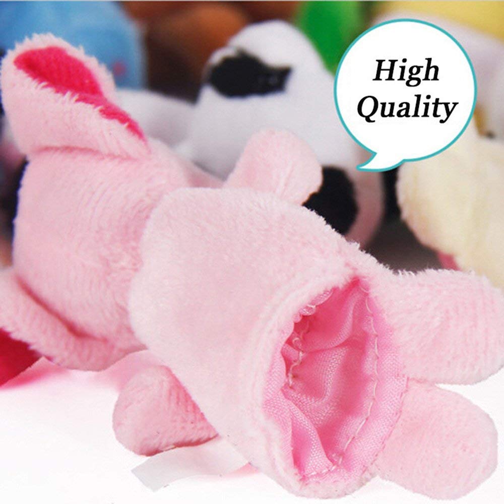 Easter Eggs With Mini Animal Finger Puppets Plush Toys, Kids Easter Basket Stuffers Party Favor School Classroom Rewards, Easter Egg Hunt Filler 12 Pack