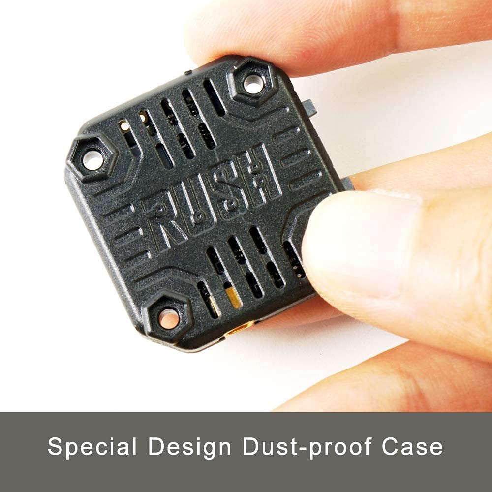 SoloGood Rush Tank FPV Transmitter 5.8GHz 48CH Mini PIT/25/200/500/800mW VTX Video Transmitter 20x20mm External-Audio MMCX Elbow