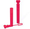 Amscan Valentine Mini Bubble Wands - 10 Count - 0.11 oz - Cute Red Designs - Perfect for Gifts and Party Favors