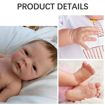 Afewd 18'' Lifelike Reborn Baby Doll - Cute Silicone Vinyl Girl With Soft Body, Realistic Handmade Toddler, Weighted Gift