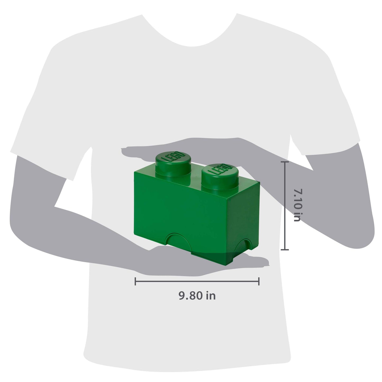 Room Copenhagen 2 Lego Brick Box, Dark Green (40020634)