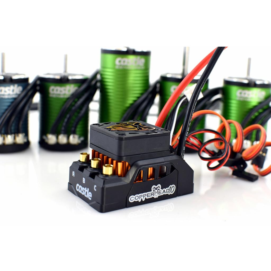 Castle Creations 1/10 Copperhead 1406-4600Kv Sensored Brushless ESC/Motor Combo, CSE10016601