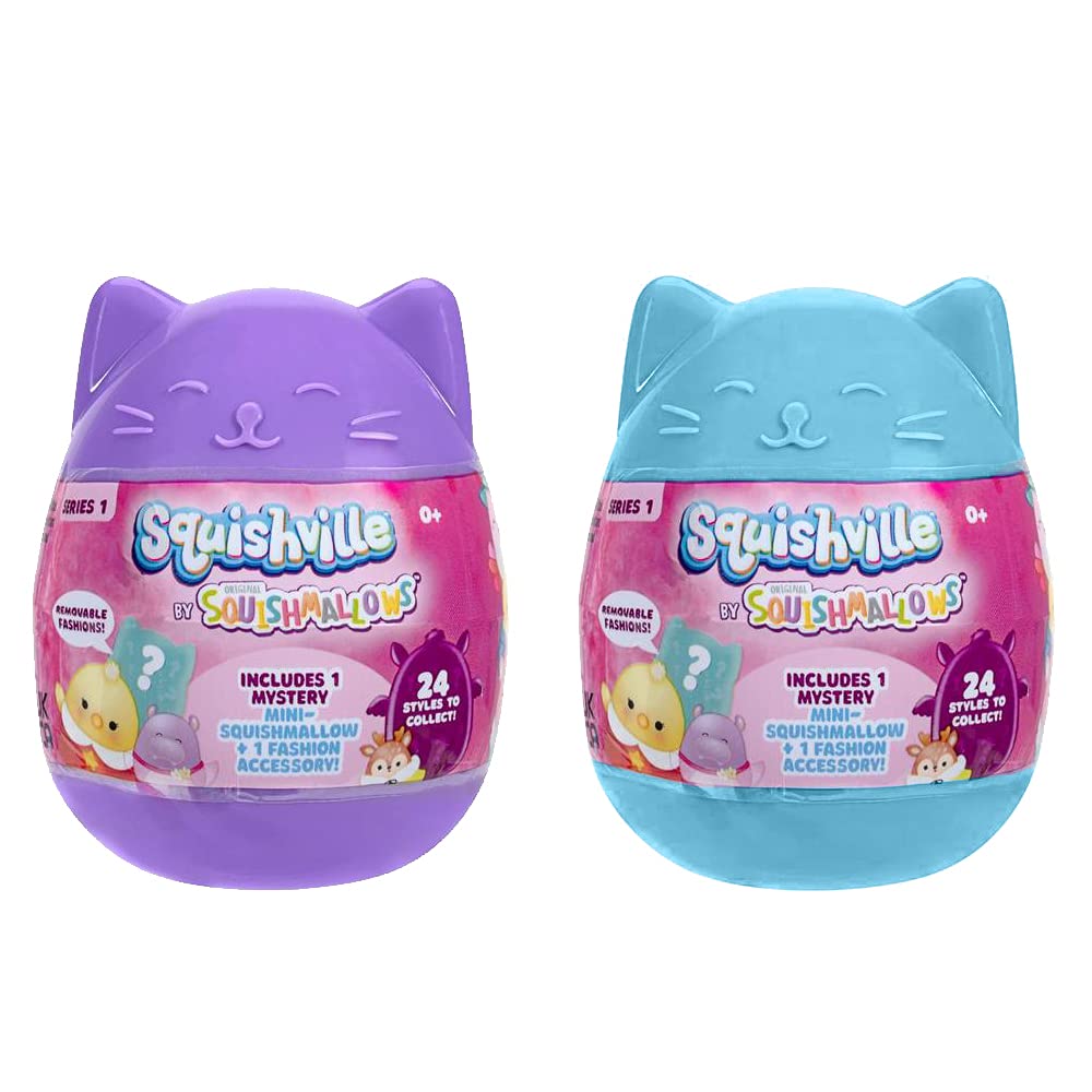 Squishmallow Squishville Mystery Mini Series 1 Plush Assortment Blind Package (2 Pack)