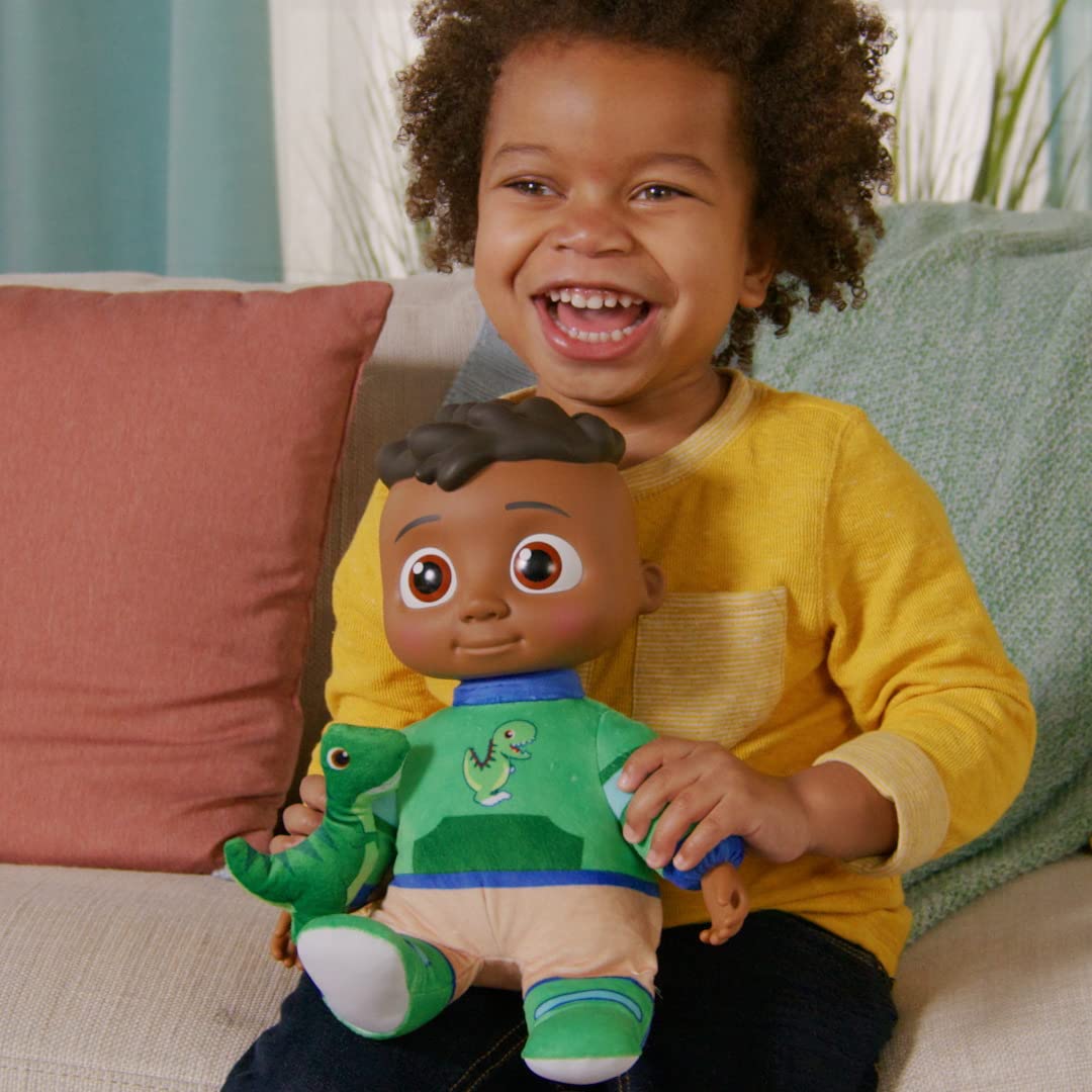 Cocomelon My Friend Cody With Dinosaur Plush - Plays ‘Cody’S Special Dinosaur Day’ Song Clips - Press Tummy For Music And Phrases - Toys For Preschoolers