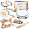 Toddlers Musical Instruments-Baby Montessori Wooden Musical Toys For Toddlers 1-3 Year Old,Kids Percussion Instruments Toy For 1
