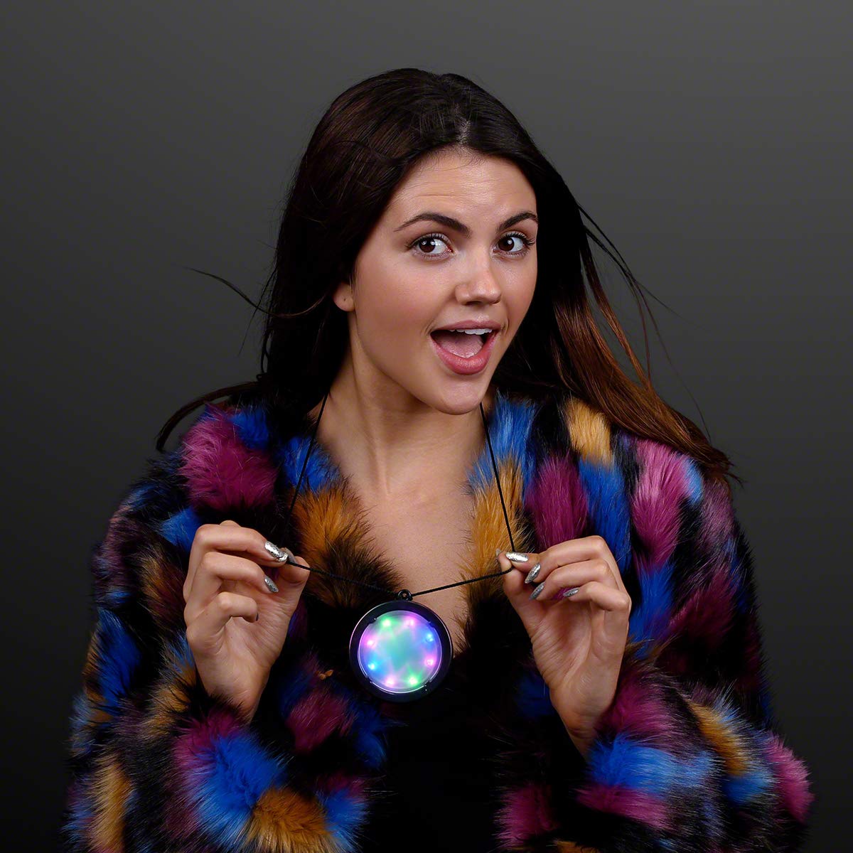 Starburst Lights LED Light Up Infinity Necklace by FlashingBlinkyLights