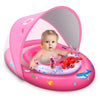 Laycol Baby Pool Float With Upf50+ Sun Protection Canopy & Toy Play Console