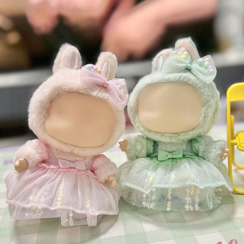 Clothes for Doll - Outfit for 17cm Dolls, Kawaii Clouth for 17cm Dolls, Cute Doll Outfit with Accessories