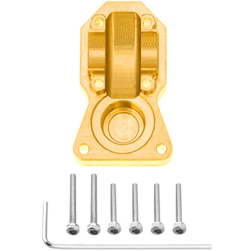 Vgoohobby RC Brass Differential Diff Cover Housing Balance Counterweight Compatible with Axial Scx24 AXI90081 AXI00001 AXI00002