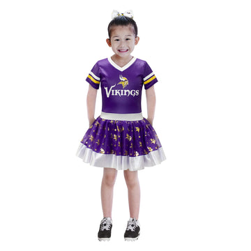 Modern Hero Minnesota Vikings Girl'S Nfl Mvp Tailgate Tutu Dress Costume, Size Large