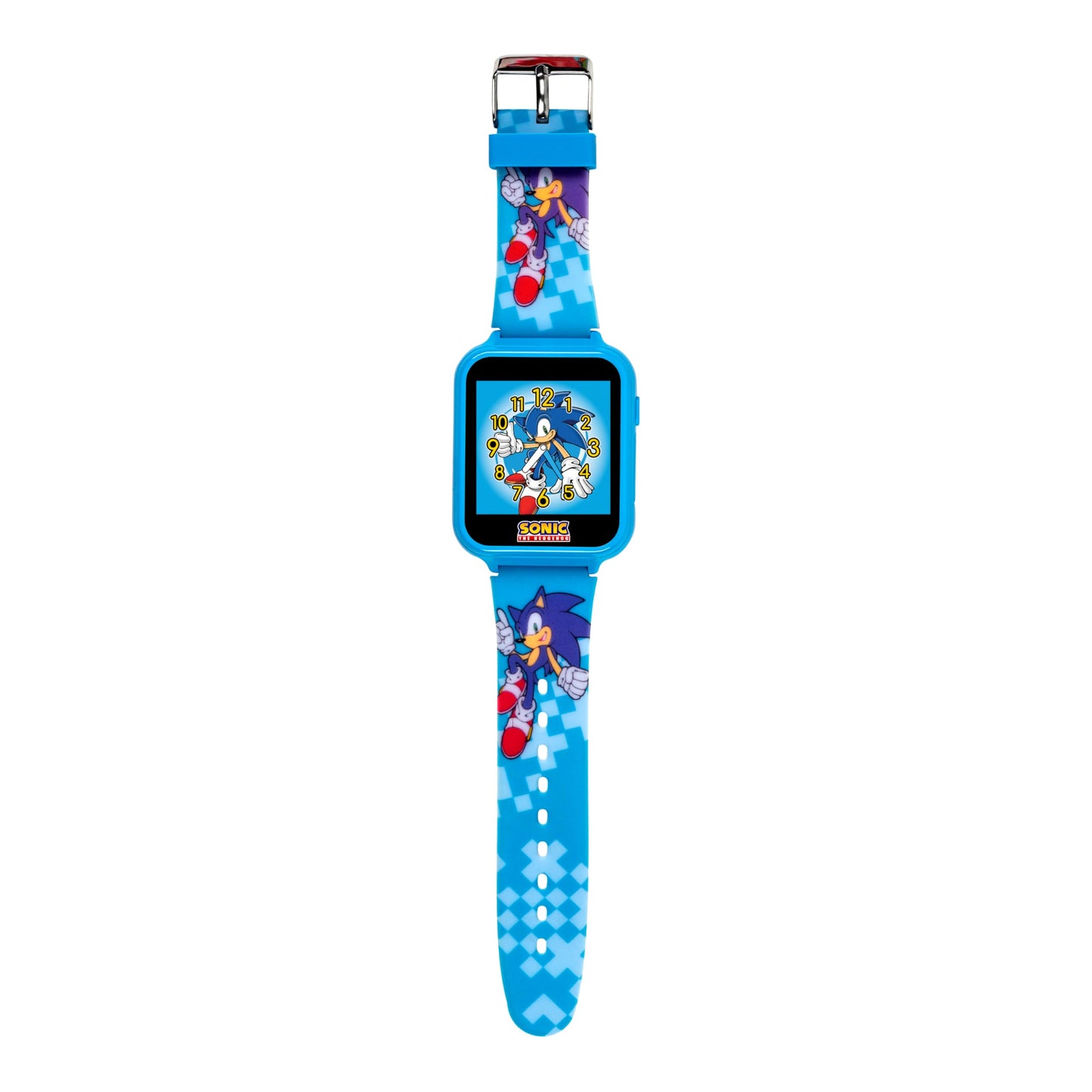 Sega Sonic The Hedgehog Educational Learning Touchscreen Smart Watch Toy For Boys, Girls, Toddlers - Selfie Cam, Learning Games, Alarm, Calculator, Pedometer (Model: Snc4055Az)