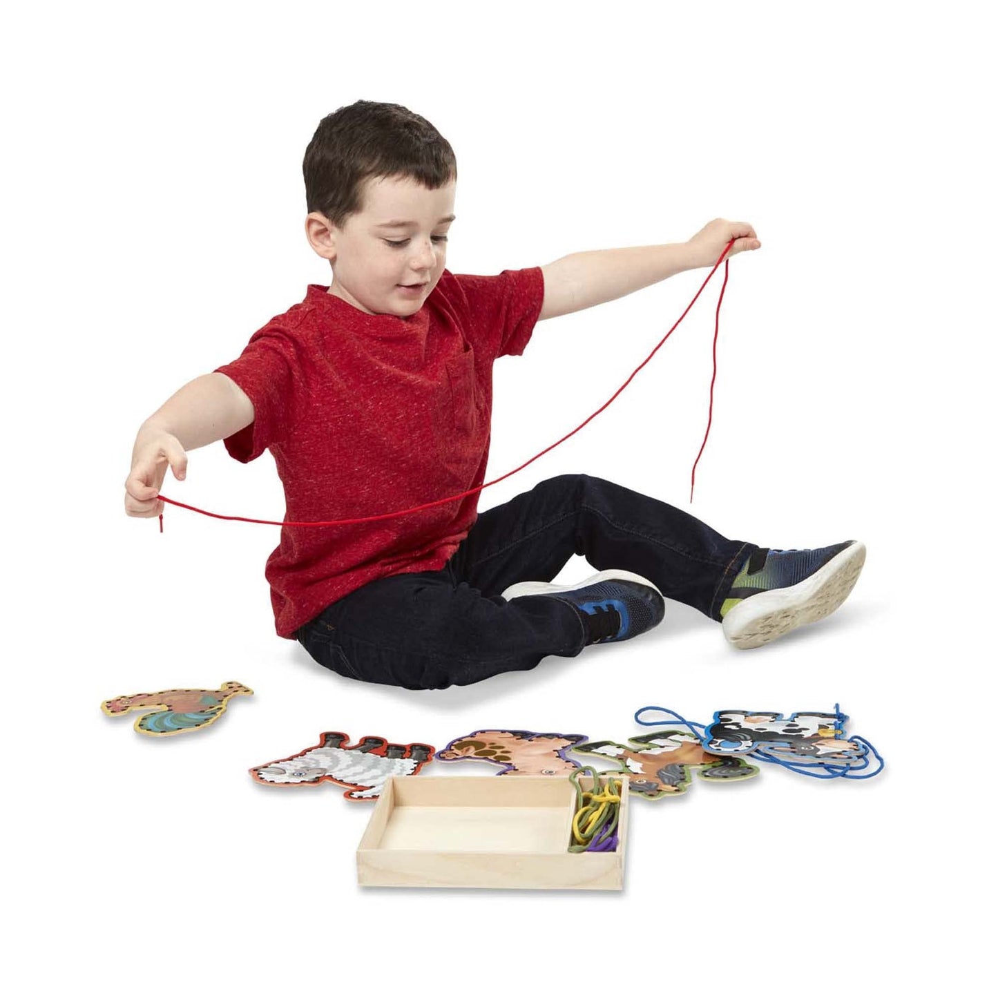 Melissa & Doug Farm Animals Lace And Trace Panels, 1 Ea