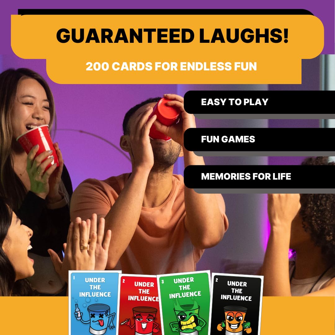 Shots No Chaser Extremely Under The Influence - Drinking Game For Adults | Fun Challenges And Dares | Perfect For Couples, Game
