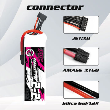 Cnhl 2200Mah 2S Lipo Battery 70C 7.4V Lipo Battery With Xt60 Plug For Rc Car Trucks 1/12 1/14 Rc Vehicles Fpv Racing,Rc Quadcopt