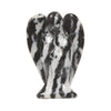 Carved Zebra Jasper Gemstone Peace Angel Pocket Guardian Angelhealing Statue 2 Inch