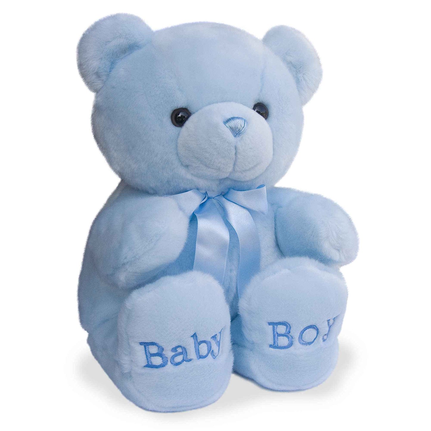 Aurora® Bear Baby Stuffed Animal - Blue 18-Inches - Soft Polyester Comfort Companion - Model 20046