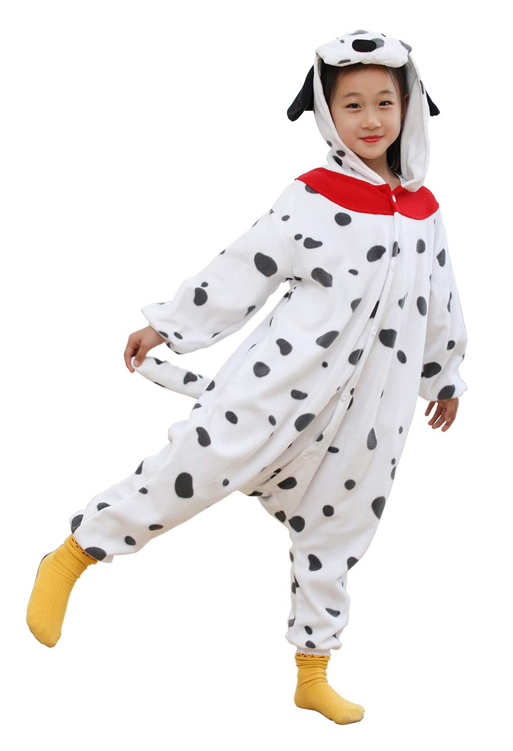 Kianmacar Kids Animal Onesie Pajamas Halloween Costume Cosplay Sleepwear(Age:Over 10 Years Old)