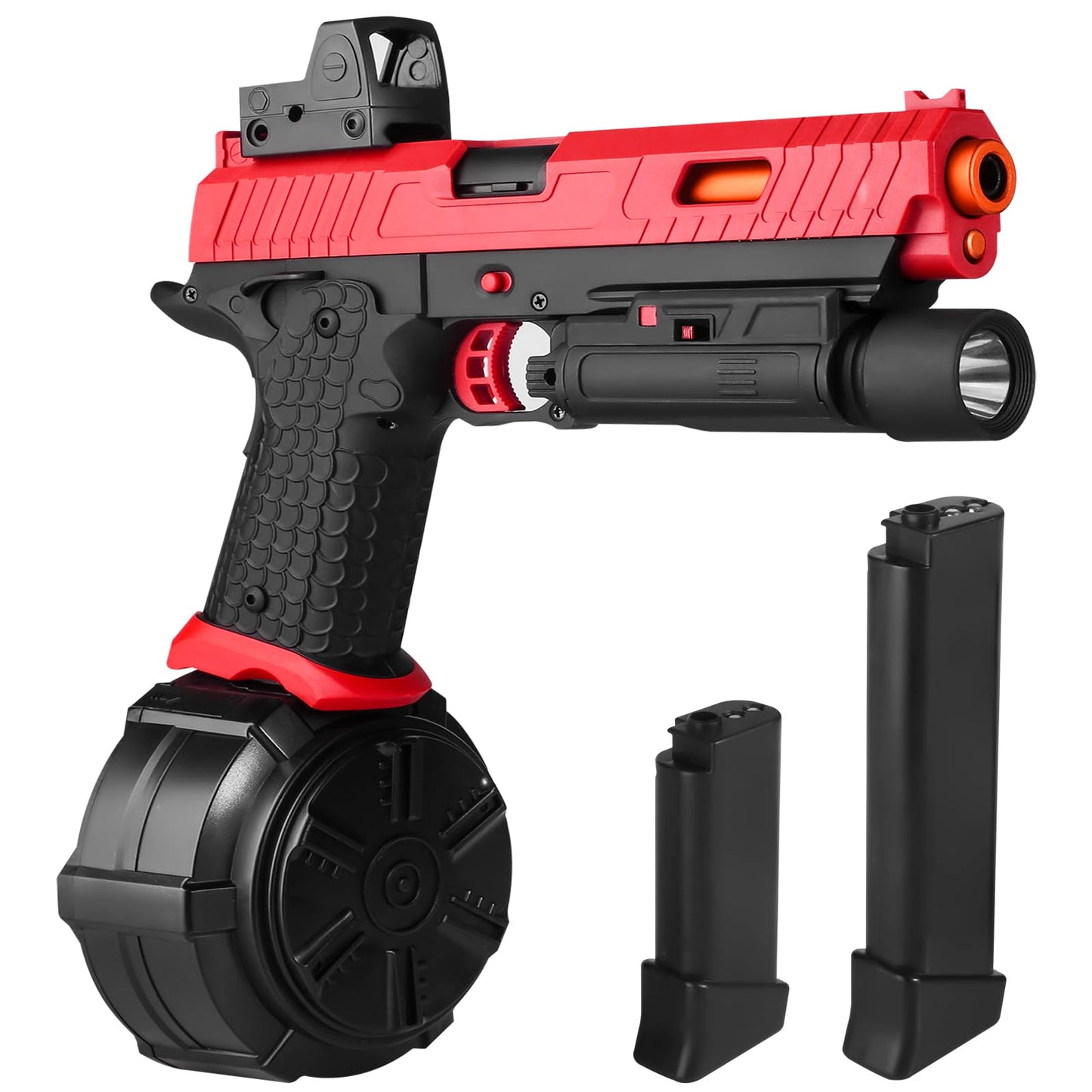 Electric Gel Toys New X5, Full Auto Splat-Blaster Includes Drum and Goggles for Outdoor Team Game, X2 Upgrade Version for Ages 1