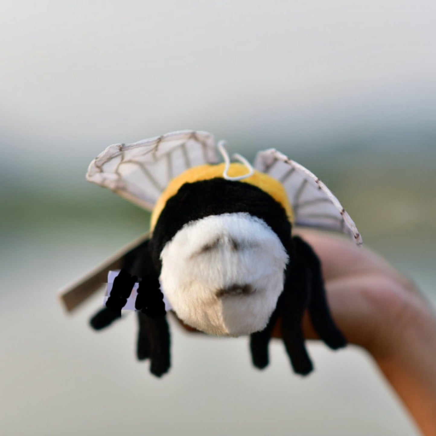 TAMMYFLYFLY Soft Bee Plush Toy - Cute 17cm Stuffed Animal Doll, Yellow Plush Honeybee
