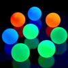 Skylety 8 Pieces Glow In The Dark Sticky Balls Elevated Glowing Stress Balls Relax Cool Asmr Stuff Toy For Ceiling Wall Adults(1.8 Inches,White, Blue, Orange, Green)