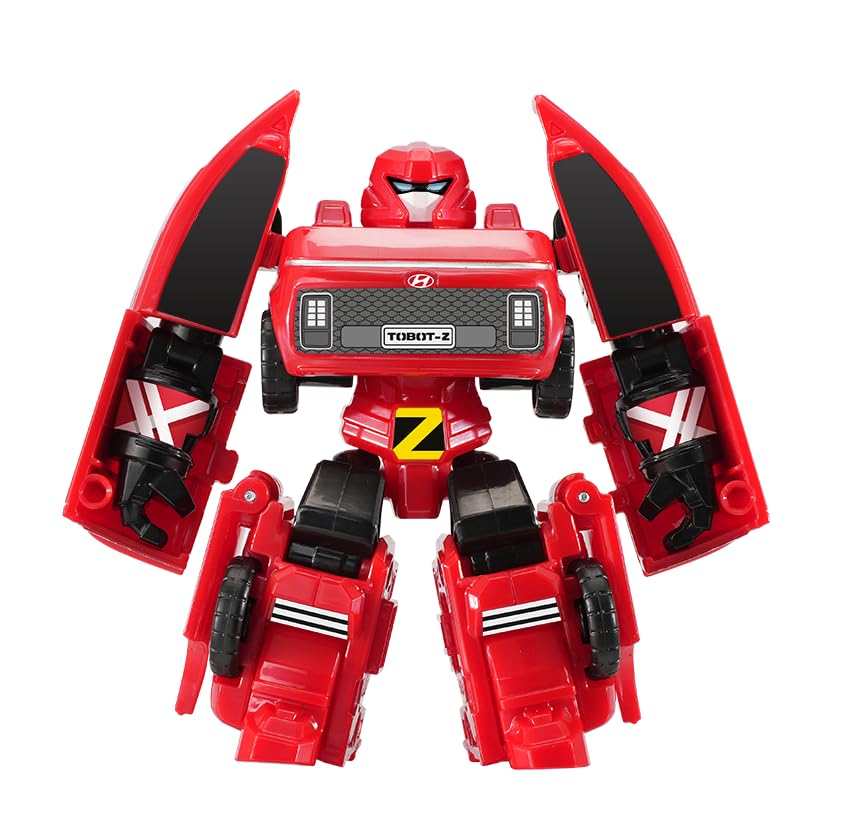 New Tobot, Mini Tobot Z, Youngtoys Transforming Collectible Vehicle To Robot, Heroes Animation Character Toys For Kids 3 And Up Transform Toys Cars, Mini Size 4-Inch